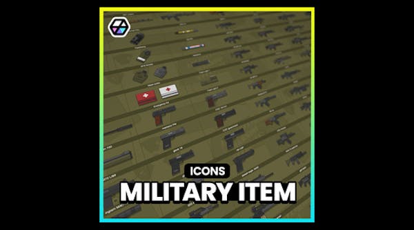 2D 軍事物品圖示