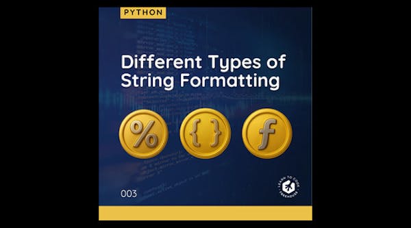 字串格式化的不同類型