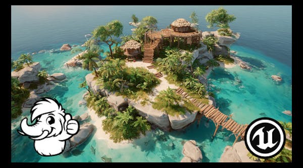 島嶼天堂低多邊形 3D 模型製作套件