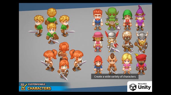 Unity 的 2D 可自訂角色