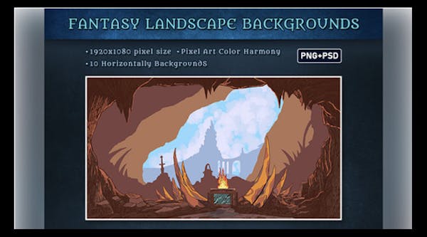 幻想風格的景觀背景