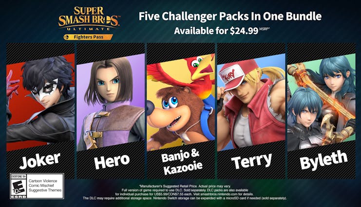 Buy Super Smash Bros. Ultimate Fighters Pass from the Humble Store