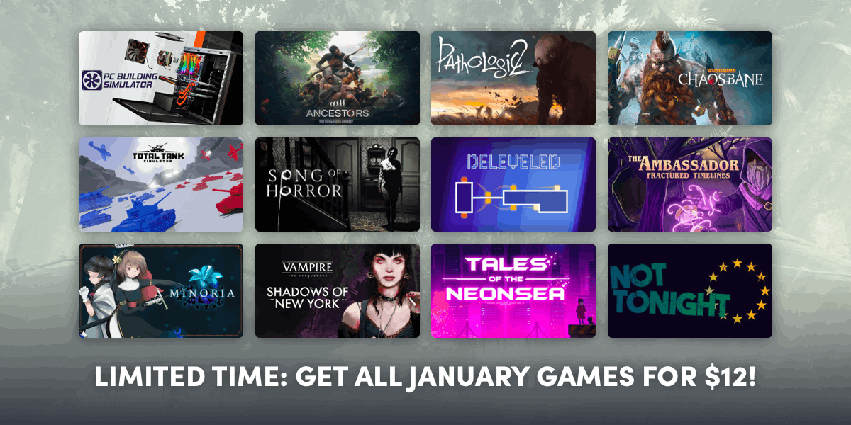 Get all January Choice games when you sign up for Choice Premium.. Na HumbleBundle możesz wybrać jeden z kilku pakietów ebooków w języku angielskim. Czasem cena za najniższy pakiet to nawet 1 dolar. Oprócz tego możesz wesprzeć organizację charytatywną