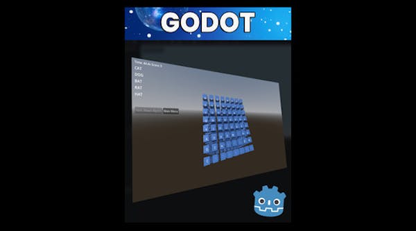 3D 文字方塊:Godot 4.6 益智探索遊戲範本