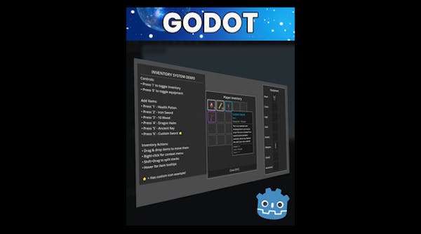 Godot 4.6 背包與裝備系統範本