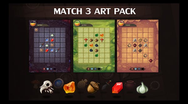 三消遊戲美術包
