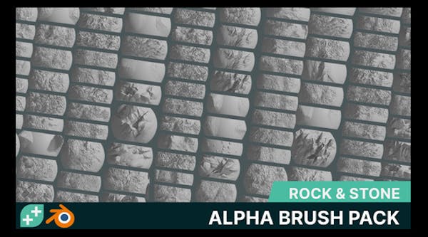 Blender Alpha 畫筆組:岩石與石頭