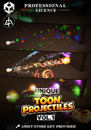 Unique Toon Projectiles 獨特卡通投射物 Vol. 1 (Unity)