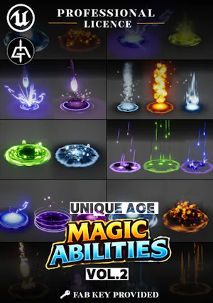 Unique AoE Magic Abilities - 獨特範圍魔法技能 Vol. 2 (Unreal Engine)