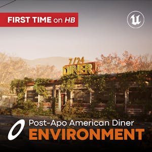 末世美式餐廳環境