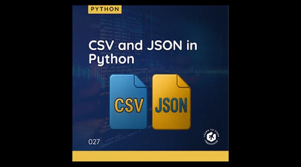 Python 中的 CSV 與 JSON