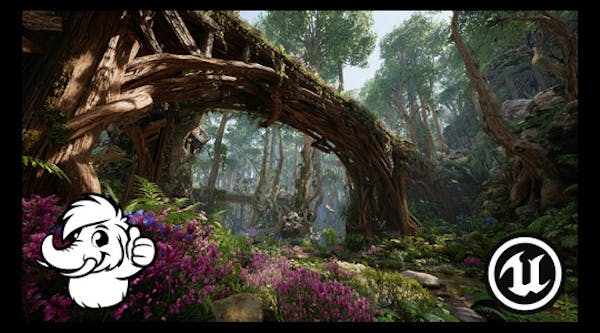 魔幻世界的 3D 魔法森林自然資源系列