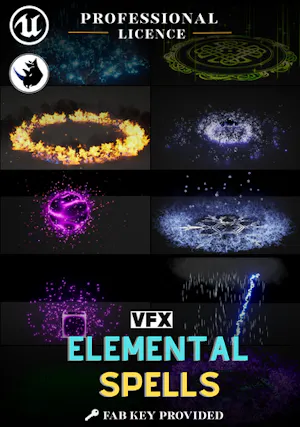 Elemental Spells VFX - 元素法術視覺特效 (Unreal Engine)