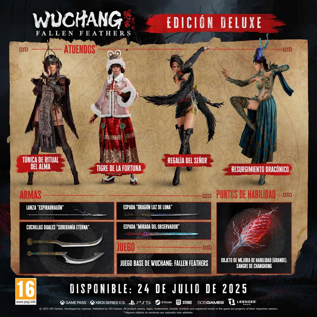 Compra WUCHANG Fallen Feathers Deluxe Edition En La Tienda Humble compra-wuchang-fallen-feathers-deluxe-edition-en-la-tienda-humble