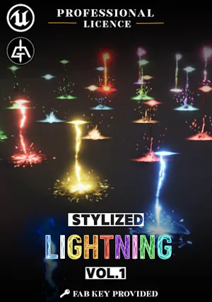 Stylized Lightning 風格化閃電 Vol.1 - Niagara (Unreal Engine)